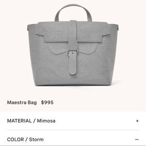 Senreve Maestra (large) Mimosa bag in Storm (grey)